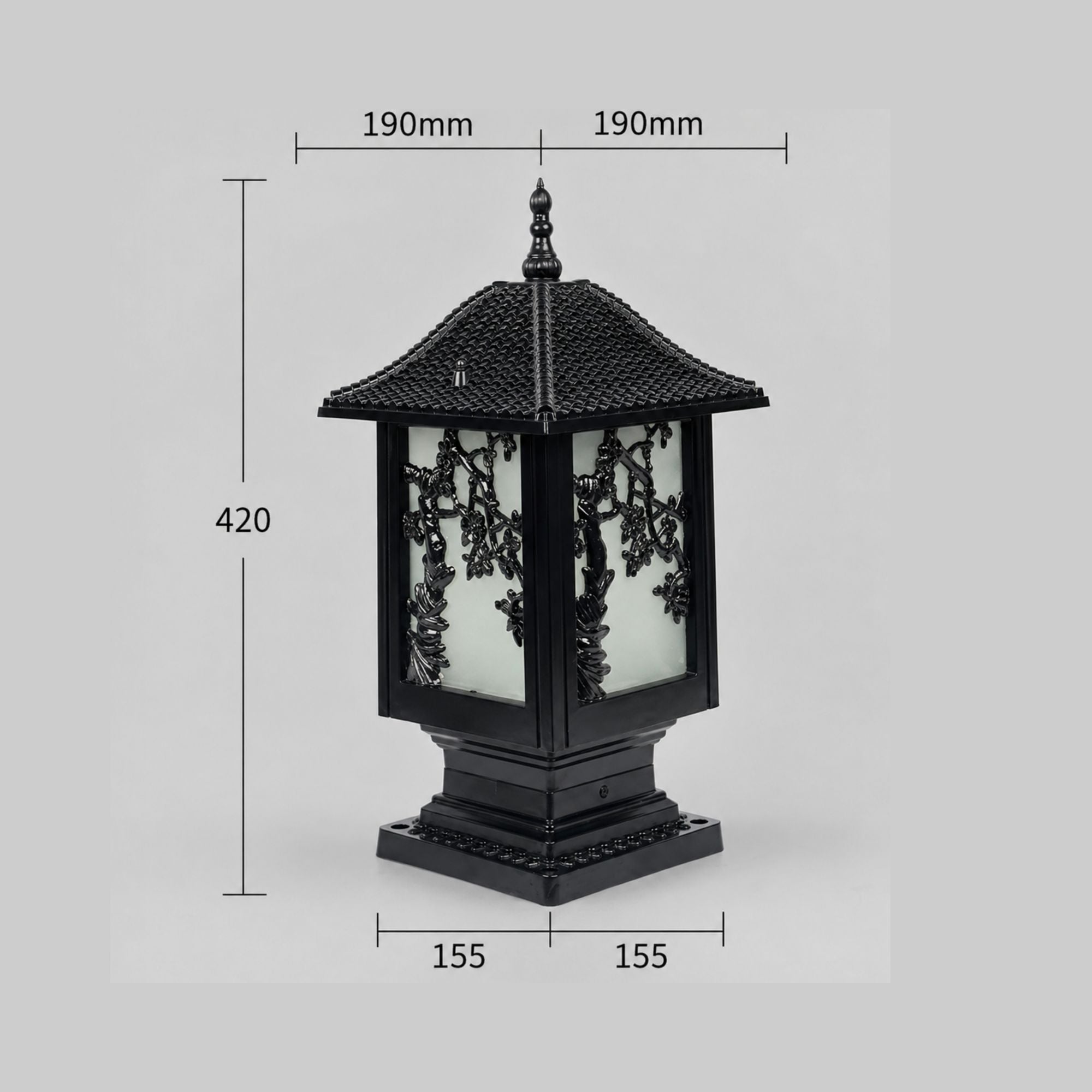 IsliLight | Elegant Floral Metal Outdoor Wall Lantern for Garden Pathways