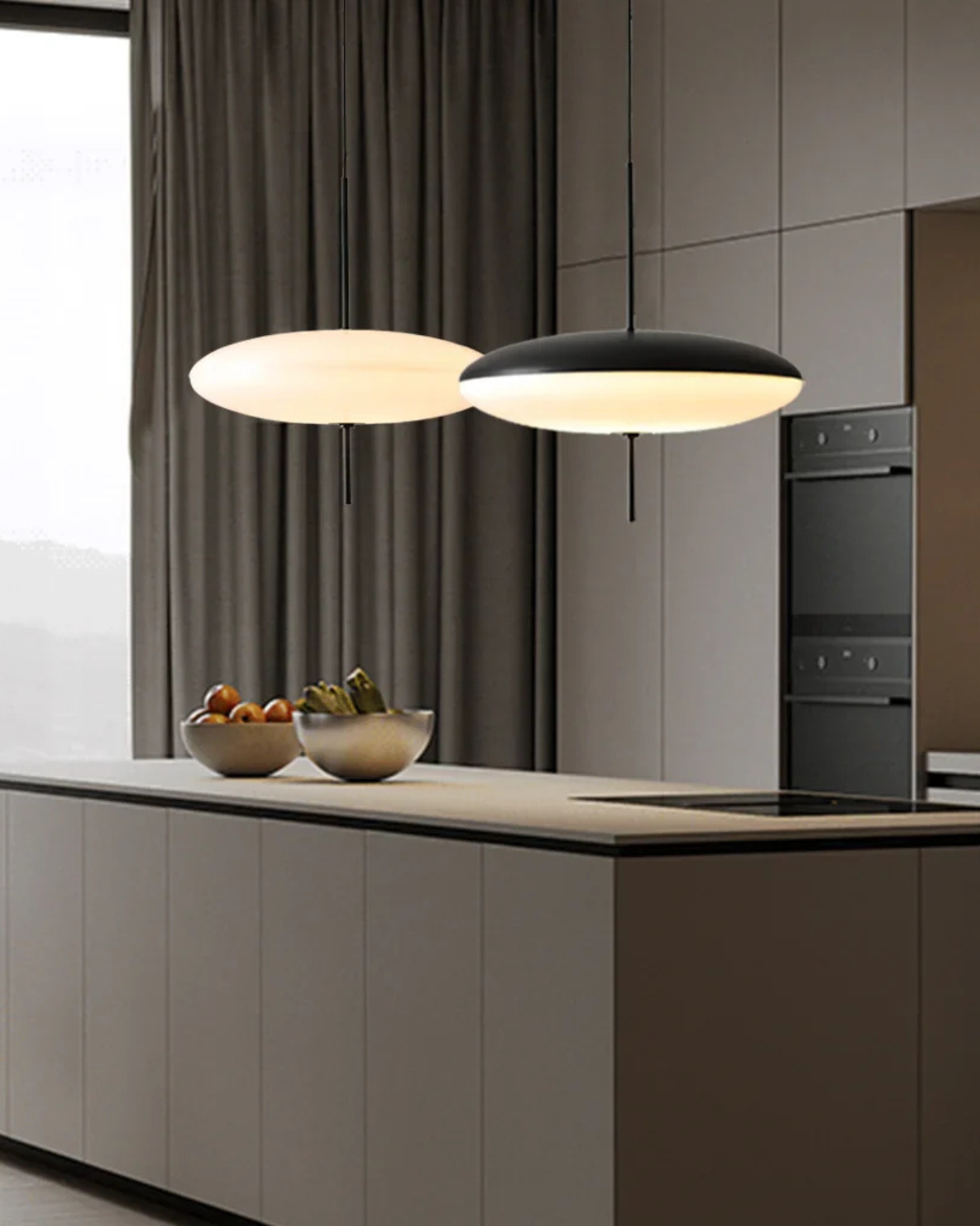 CelestialAura | Modern Two-Tone Acrylic Pendant Lighting for Kitchen Island 4