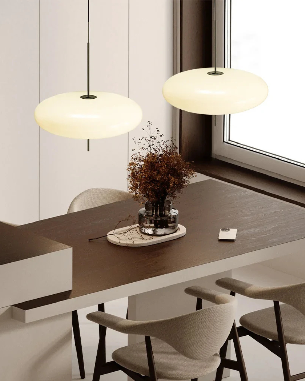 CelestialAura | Modern Two-Tone Acrylic Pendant Lighting for Kitchen Island 5