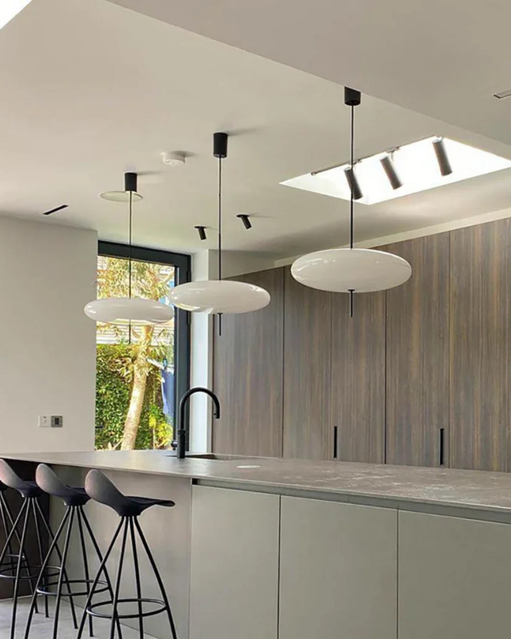 CelestialAura | Modern Two-Tone Acrylic Pendant Lighting for Kitchen Island 7