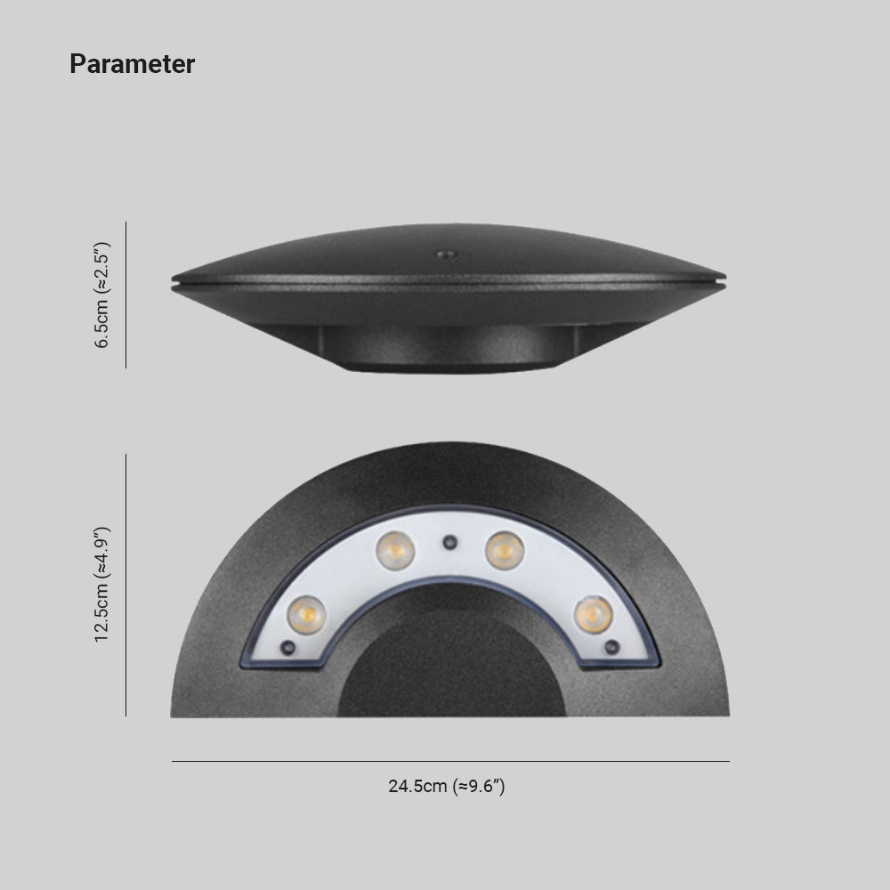 CelestialGlow | Elegant Durable Metal Outdoor Wall Lamp 8