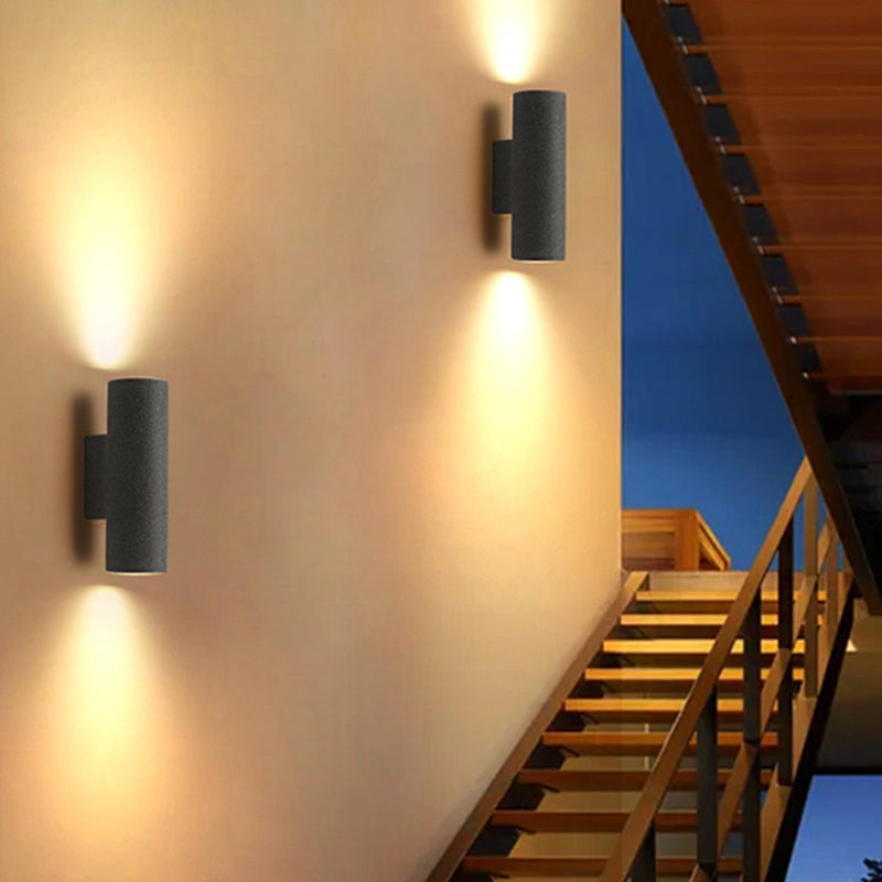 Cemento | Elegant Durable Outdoor Double-Headed Wall Lamp 0