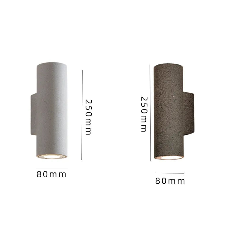 Cemento | Elegant Durable Outdoor Double-Headed Wall Lamp 3