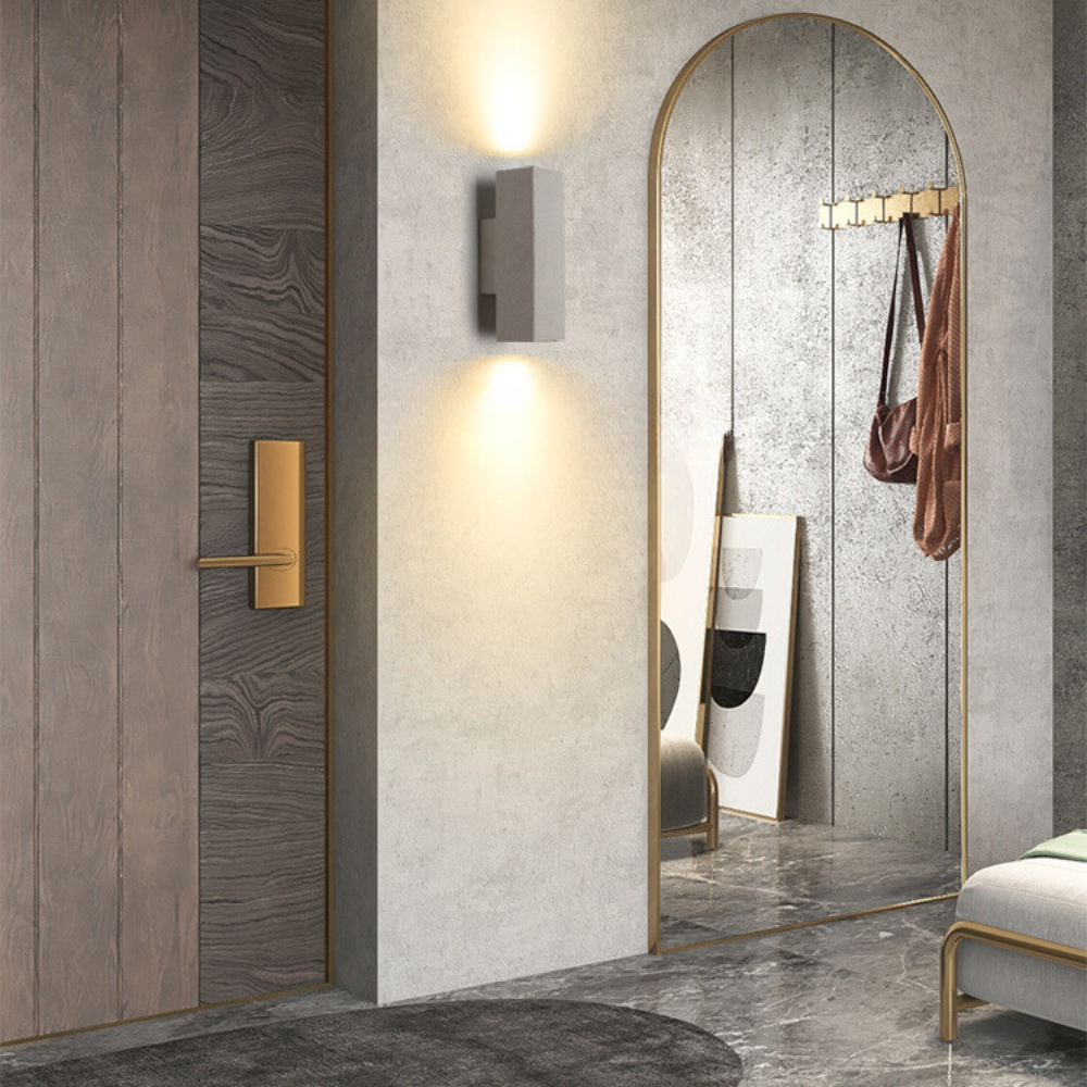 Cemento | Modern Minimalist Cement Outdoor Wall Lamp Fixture 0