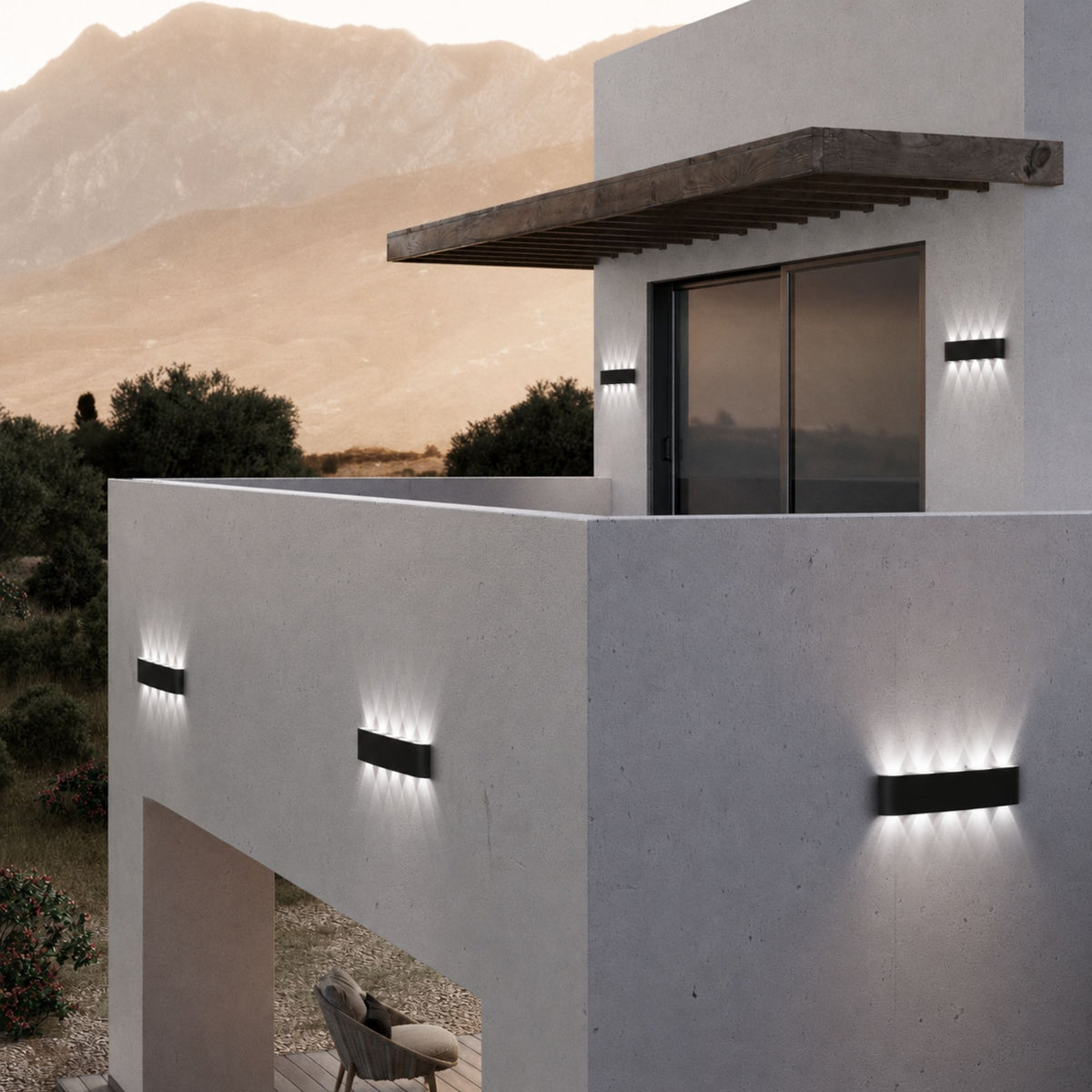 ElyraGlow | Elegant Waterproof Outdoor Wall Light Sconce Fixture