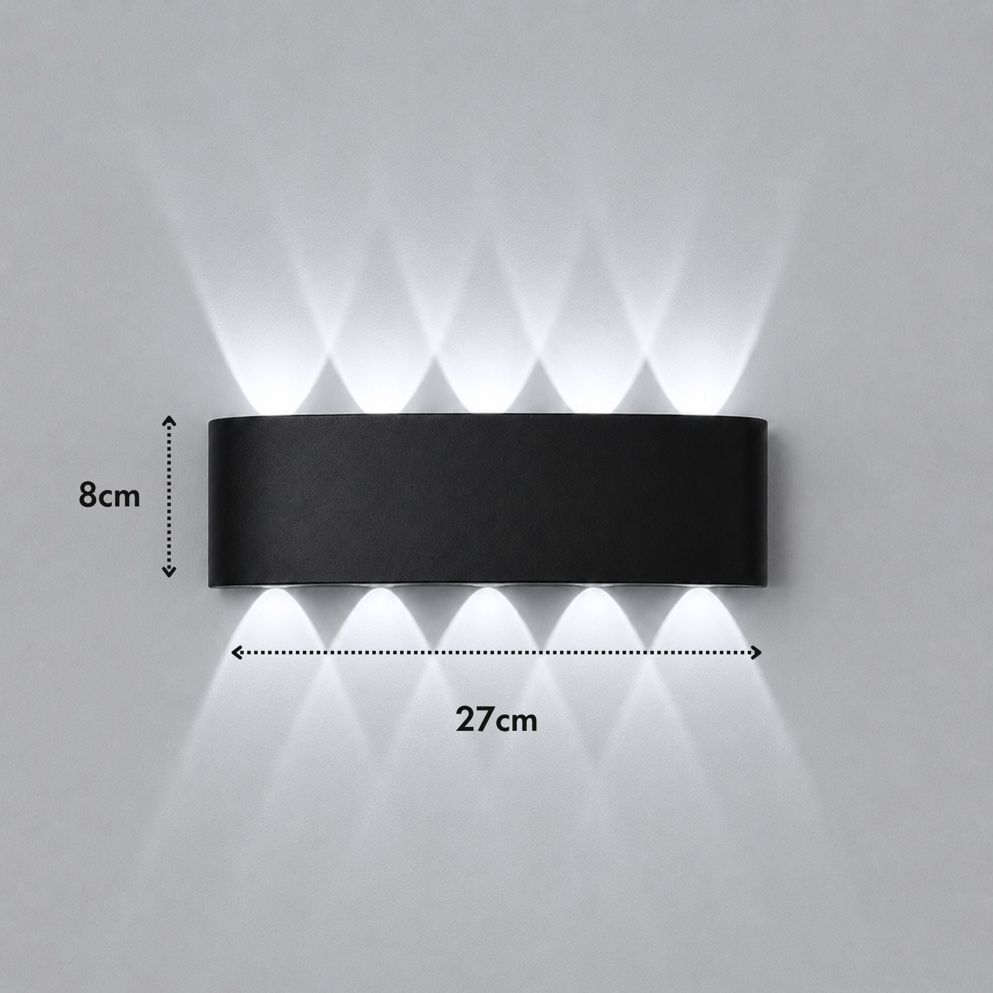 ElyraGlow | Elegant Waterproof Outdoor Wall Light Sconce Fixture