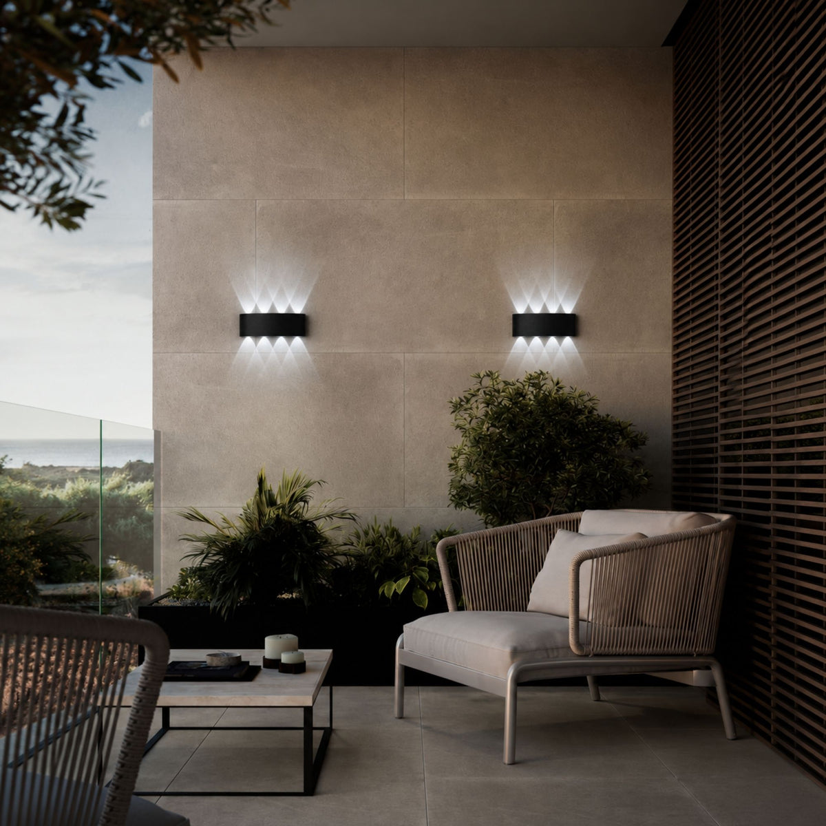 ElyraGlow | Elegant Waterproof Outdoor Wall Light Sconce Fixture