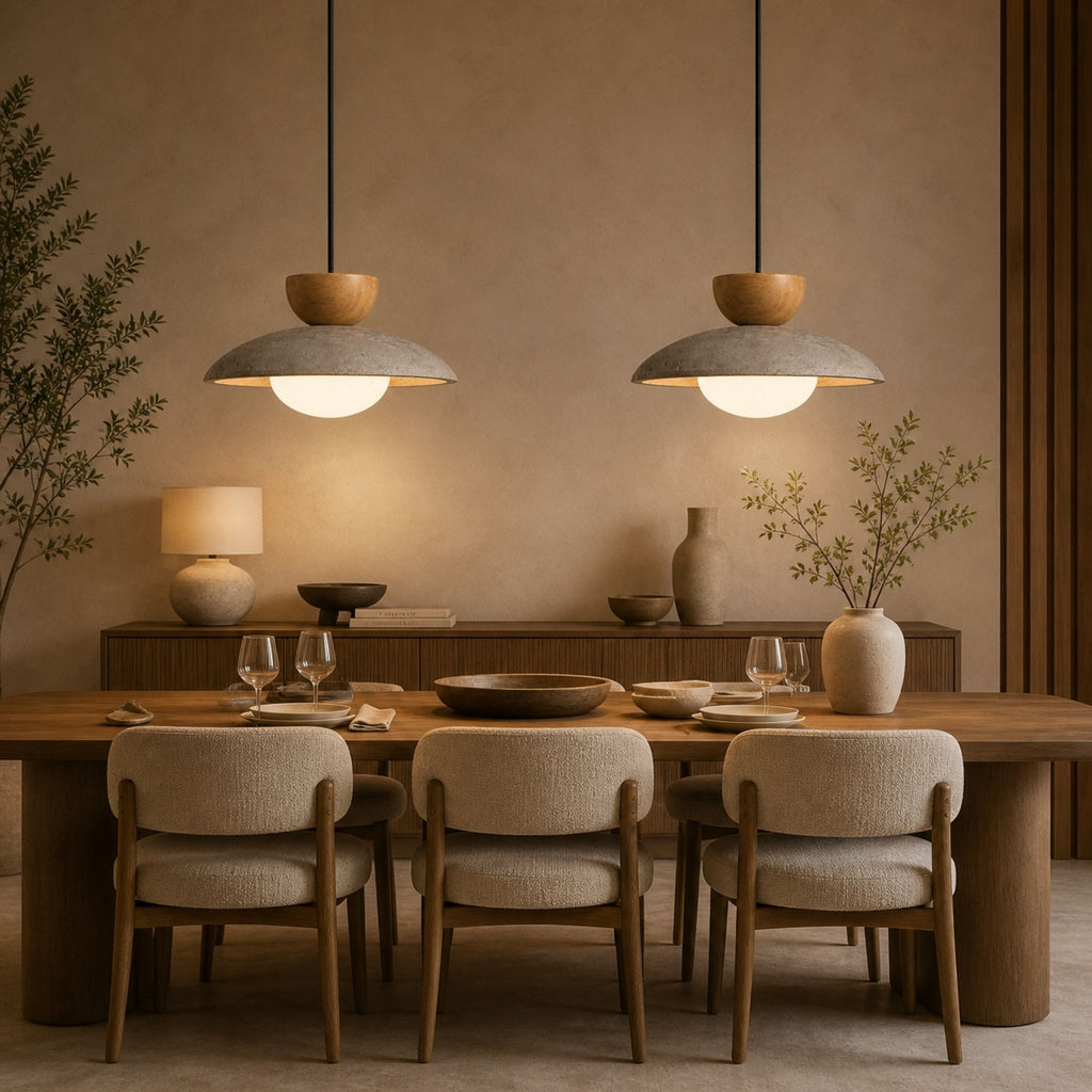 Pendant light for dining table with warm and balanced lighting