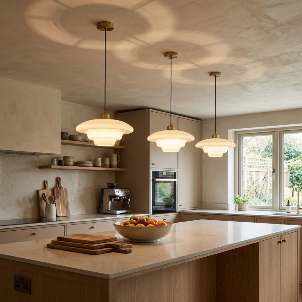 Nordica | Elegant Aadjustable Glass Pendant Ceiling Light Fixture