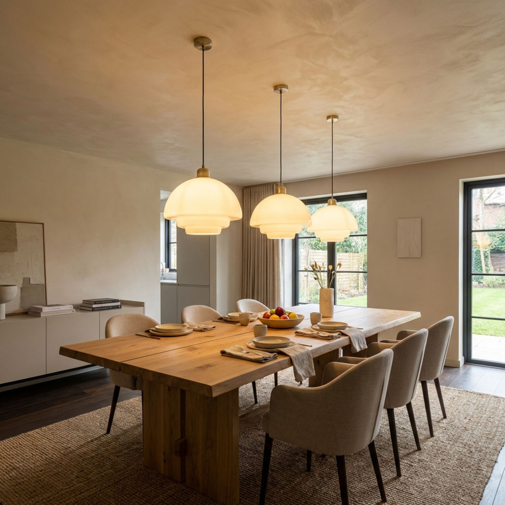 Nordica | Elegant Aadjustable Glass Pendant Ceiling Light Fixture