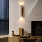 TravertineGlow | Elegant Natural Stone Up & Down Wall Sconce Lighting