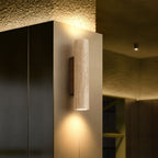 TravertineGlow | Elegant Natural Stone Up & Down Wall Sconce Lighting