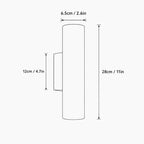 TravertineGlow | Elegant Natural Stone Up & Down Wall Sconce Lighting