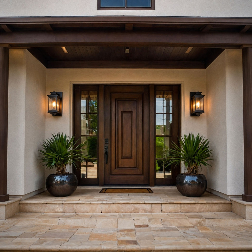 IlyxGlass | Elegant Weather-Resistant Outdoor Wall Sconce Fixture