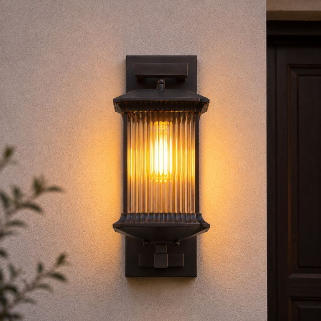 IlyxGlass | Elegant Weather-Resistant Outdoor Wall Sconce Fixture