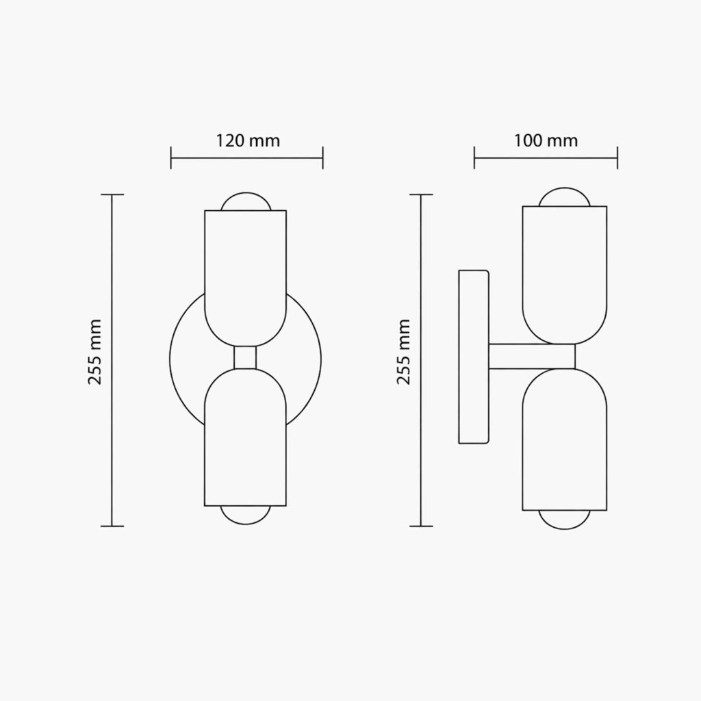 EmmaLight | Playful Modern Minimalist Wall Lamp with Dual Glow