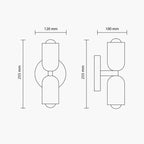 EmmaLight | Playful Modern Minimalist Wall Lamp with Dual Glow
