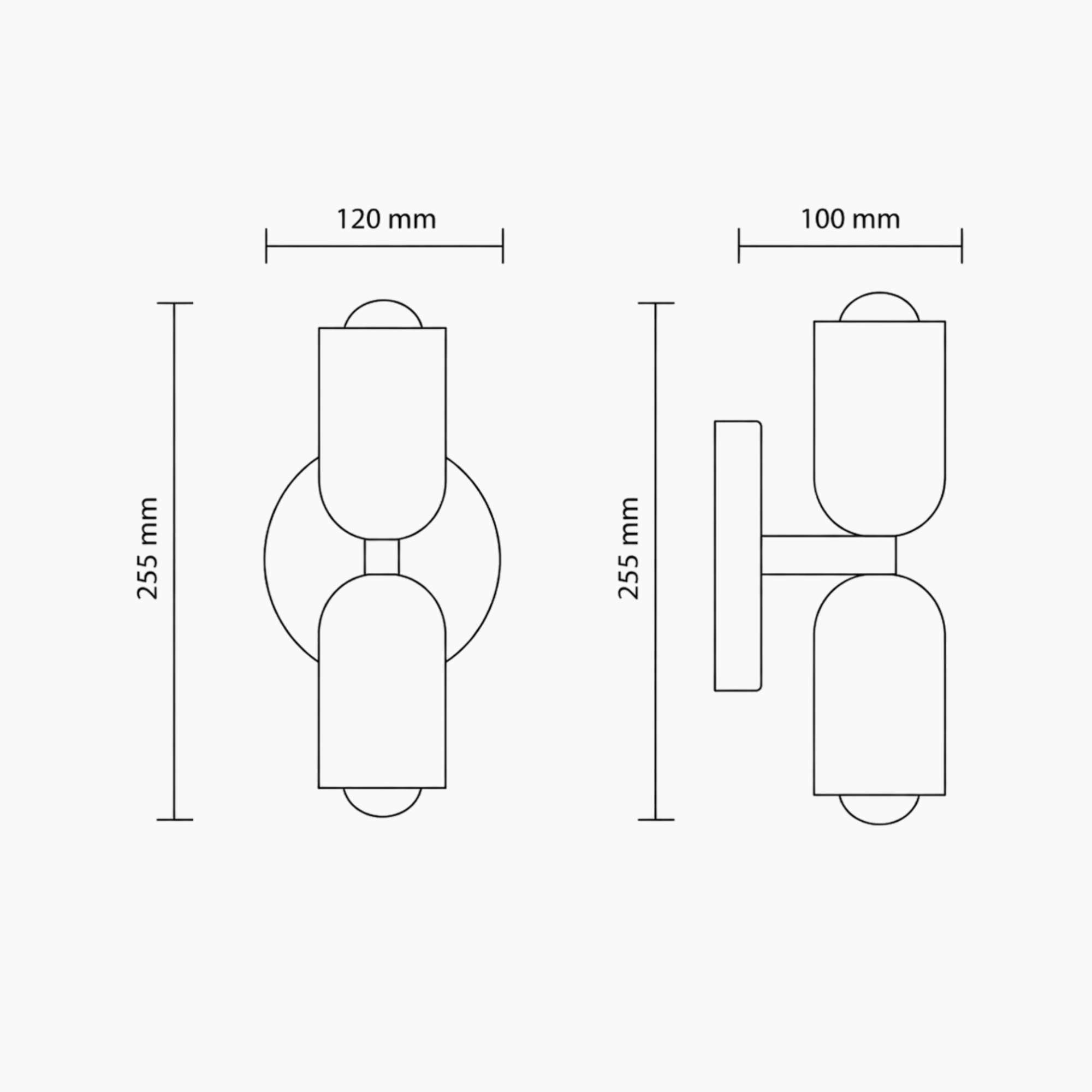EmmaLight | Playful Modern Minimalist Wall Lamp with Dual Glow