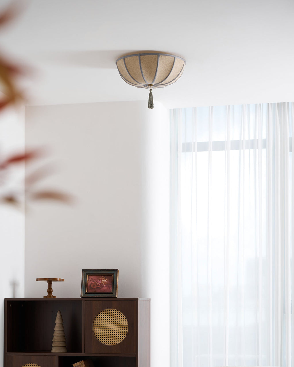 FleurLight | Elegant Vintage Rose-Gold Flush Mount Ceiling Light 3