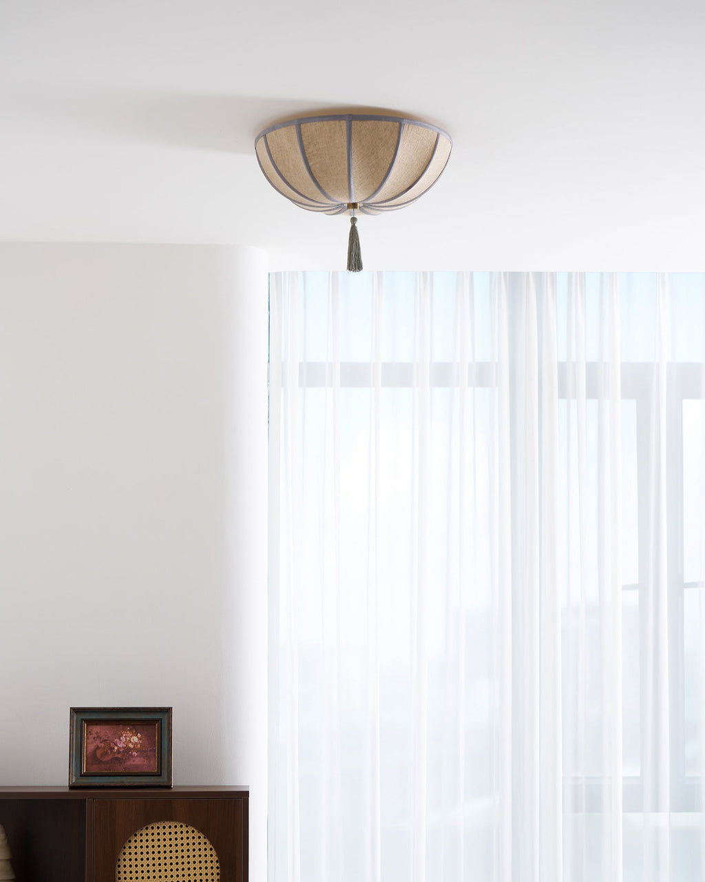 FleurLight | Elegant Vintage Rose-Gold Flush Mount Ceiling Light 8