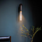 FlumeLight | Elegant Contemporary Brass Reeded Glass Wall Sconce 4