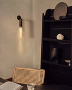 FlumeLight | Elegant Contemporary Brass Reeded Glass Wall Sconce 7
