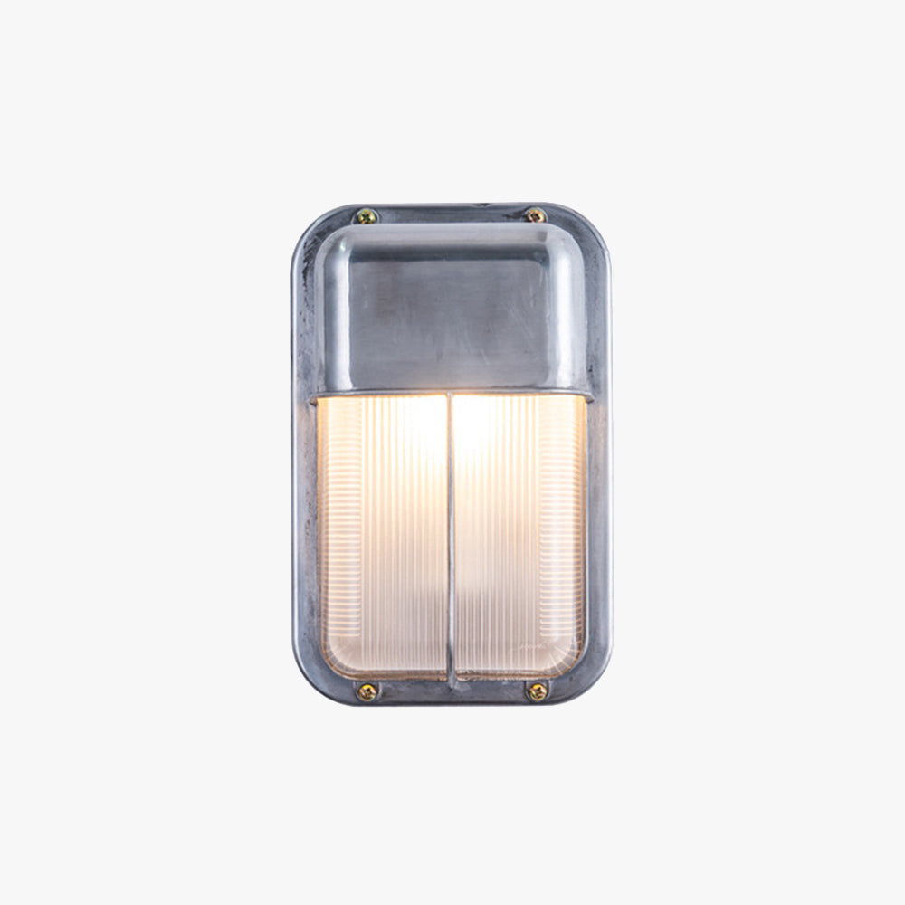 Geometra | Elegant Contemporary Outdoor Wall Lamp with Glass Accents 1