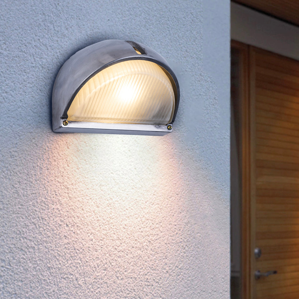Geometra | Elegant Contemporary Outdoor Wall Lamp with Glass Accents 12