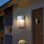 Geometra | Elegant Contemporary Outdoor Wall Lamp with Glass Accents 2