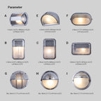 Geometra | Elegant Contemporary Outdoor Wall Lamp with Glass Accents 4