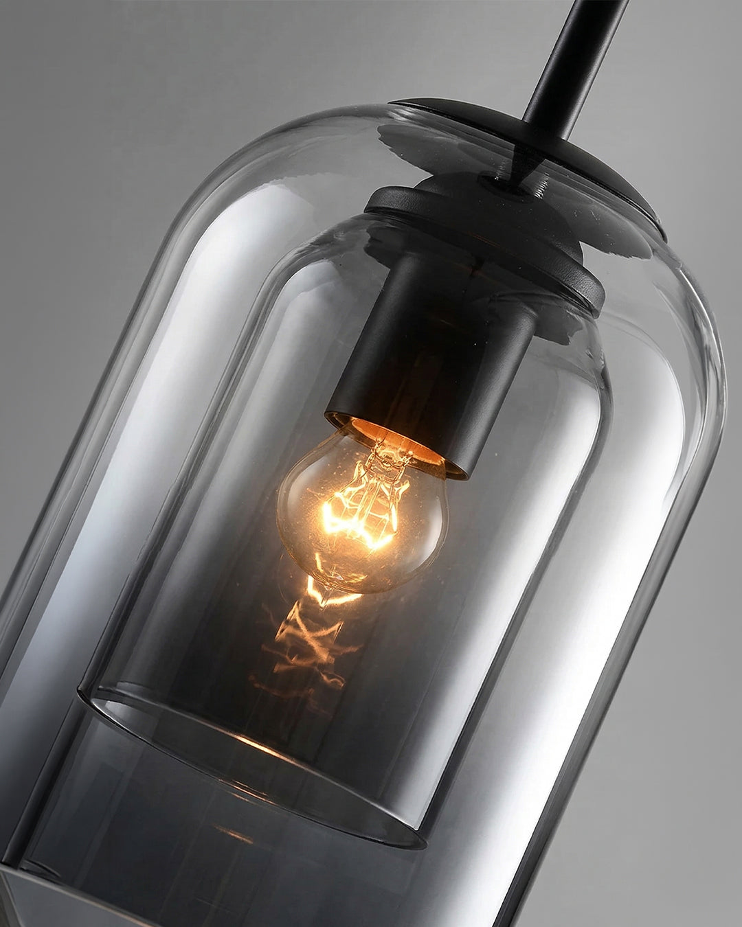 MiraGlass | Stylish Double-Layered Glass Pendant Lighting for Kitchen Island