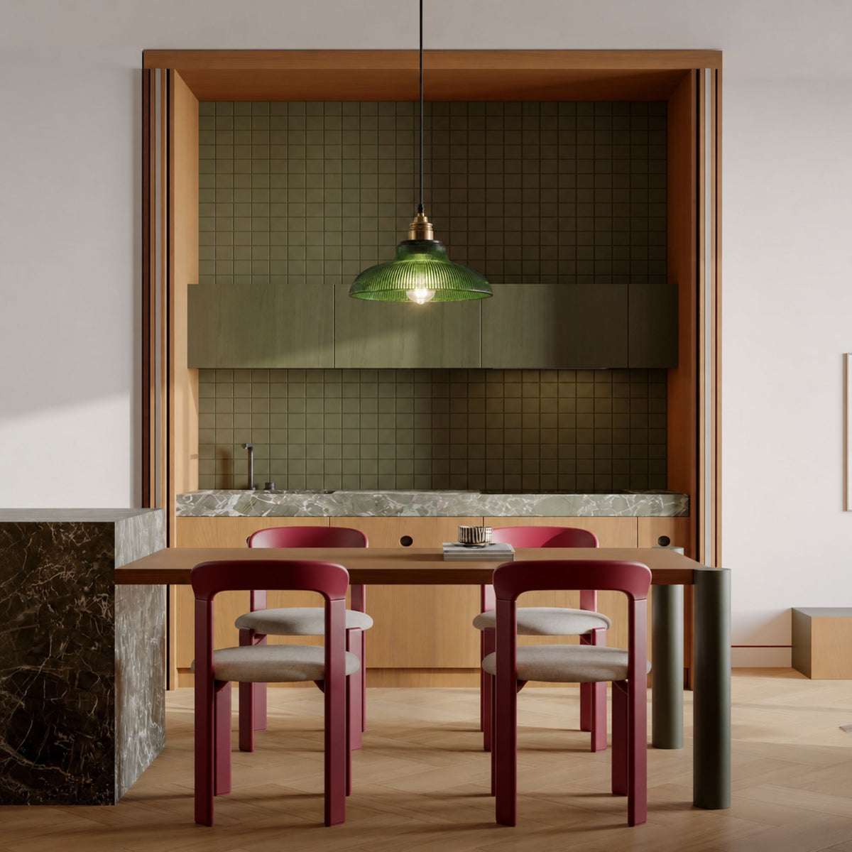 NordicAura | Vintage Elegant Glass Pendant Lighting Fixture