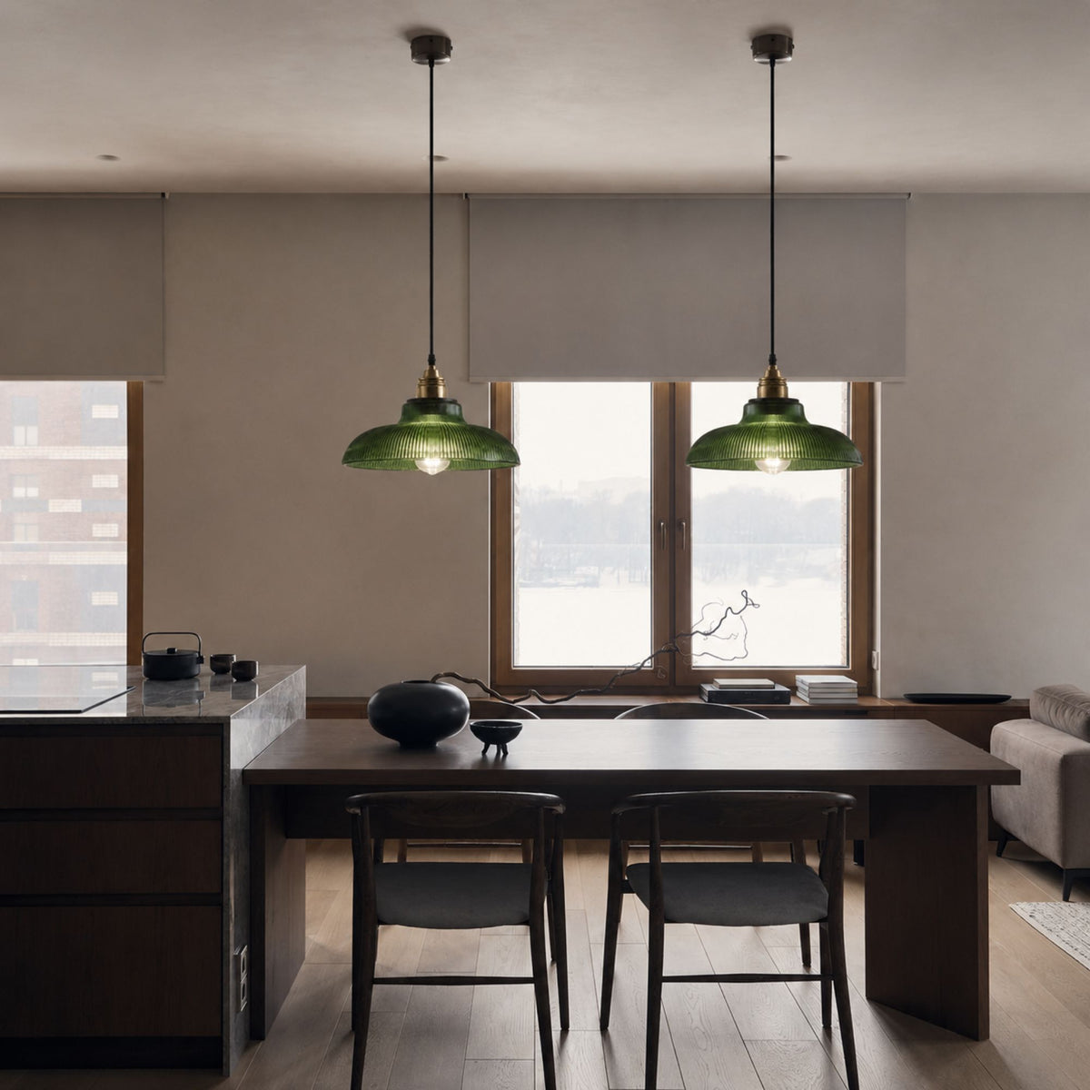 NordicAura | Vintage Elegant Glass Pendant Lighting Fixture