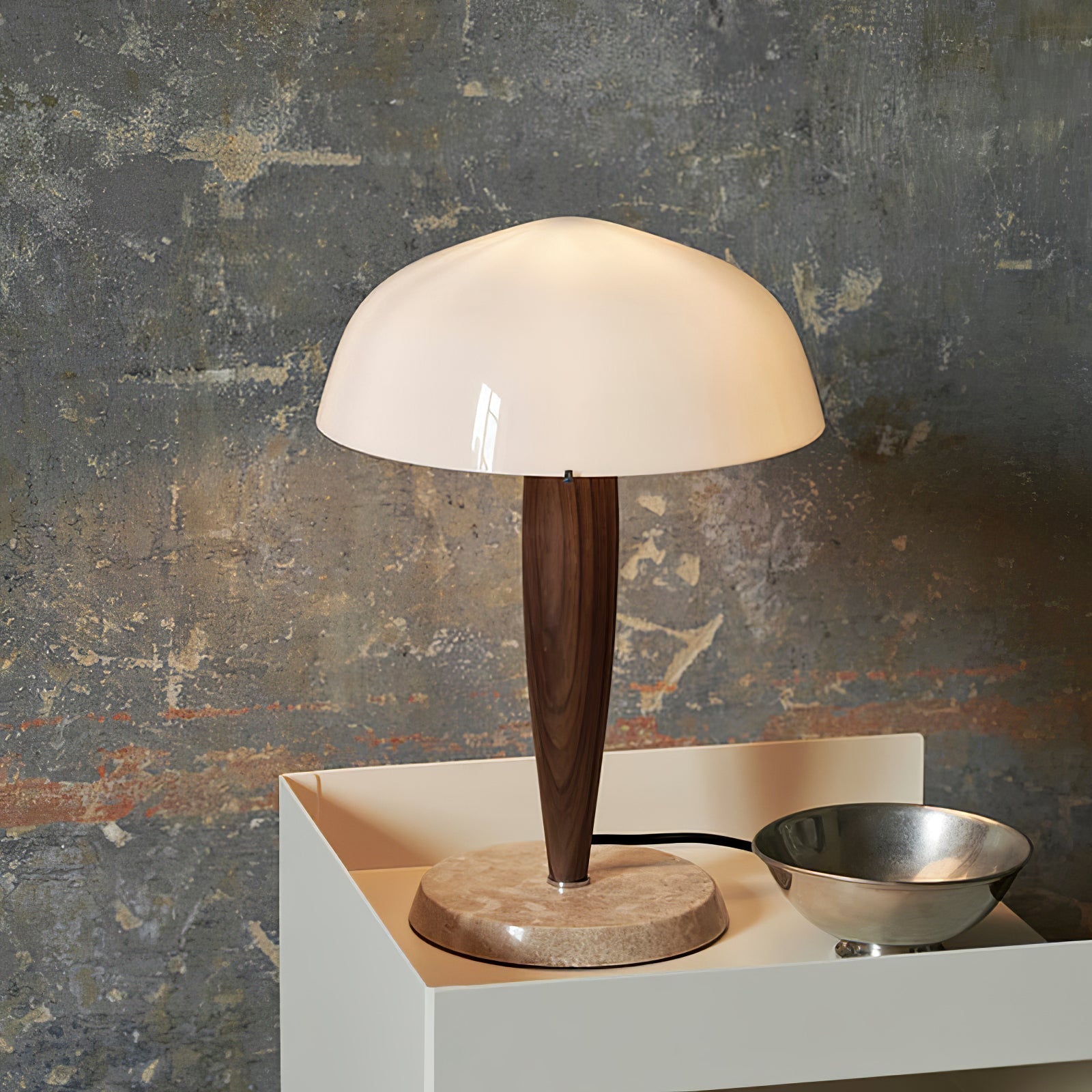 HavenLamp | Elegant Natural Wood and Marble Table Lamp for Living Room 2