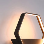 HexaRay | Stylish Modern Metal Outdoor Wall Lamp with Shelf 6