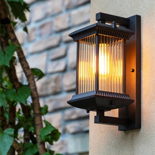 IlyxGlass | Elegant Weather-Resistant Outdoor Wall Sconce Fixture 1