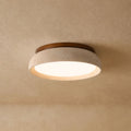 TravertineGlow | Elegant Natural Stone Flush Mount Ceiling Light 0