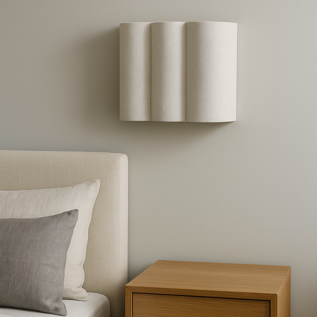 LinenWave | Elegant Natural Linen Wall Sconce Light Fixture 1