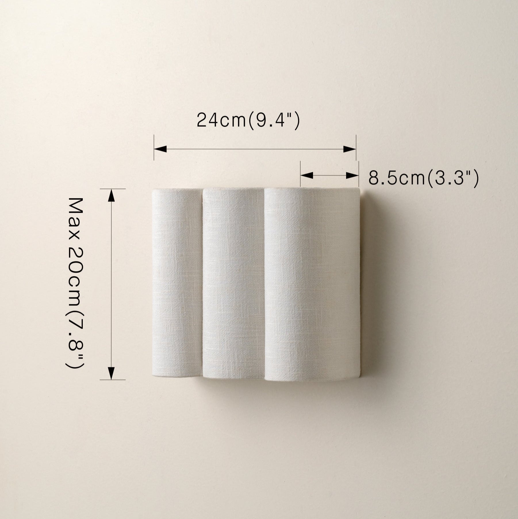 LinenWave | Elegant Natural Linen Wall Sconce Light Fixture 4
