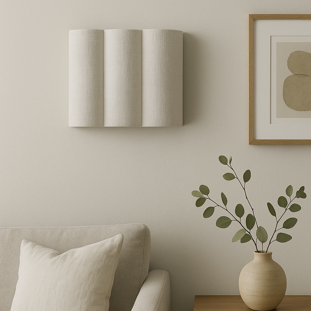 LinenWave | Elegant Natural Linen Wall Sconce Light Fixture 5