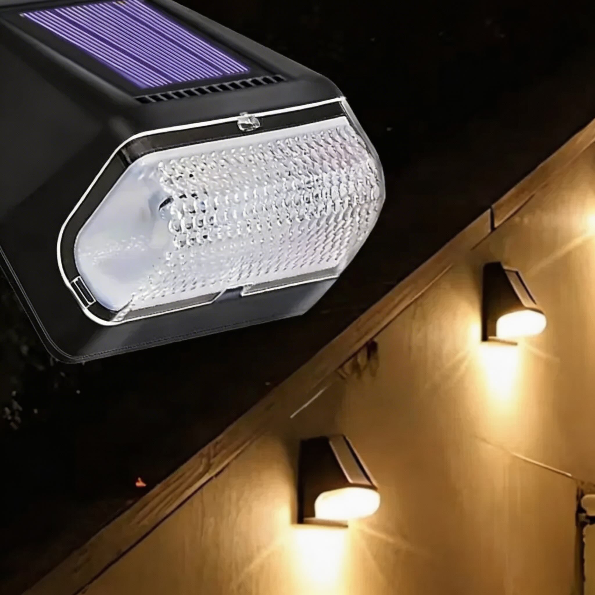 LumiStone | Stylish Efficient Solar Powered Outdoor Wall Lights 4