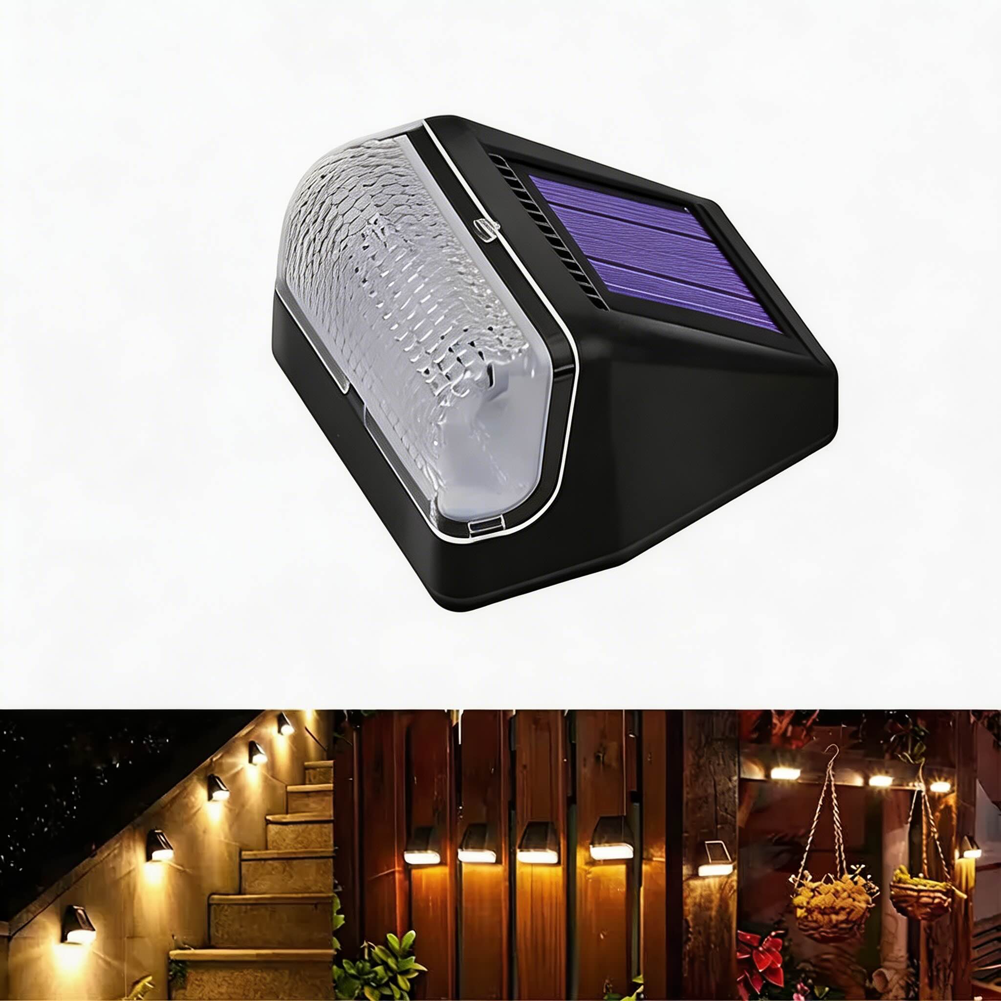 LumiStone | Stylish Efficient Solar Powered Outdoor Wall Lights 7
