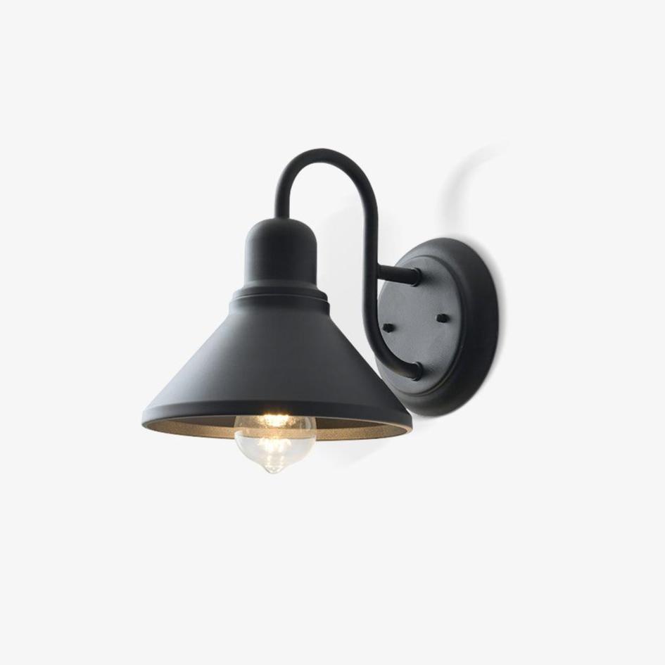 LuminaCone | Stylish Durable Outdoor Wall Lantern for Elegant Illumination 1