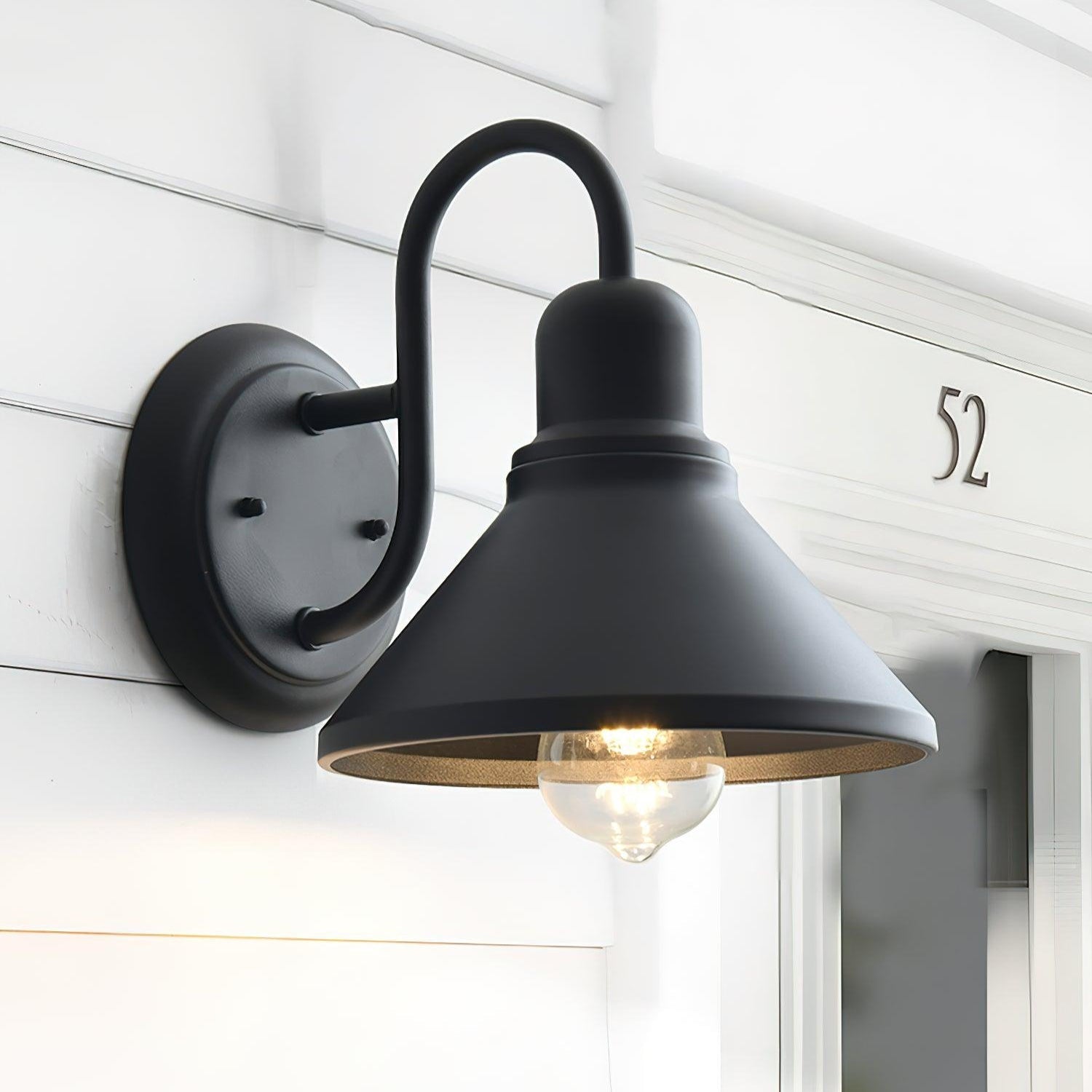 LuminaCone | Stylish Durable Outdoor Wall Lantern for Elegant Illumination 8