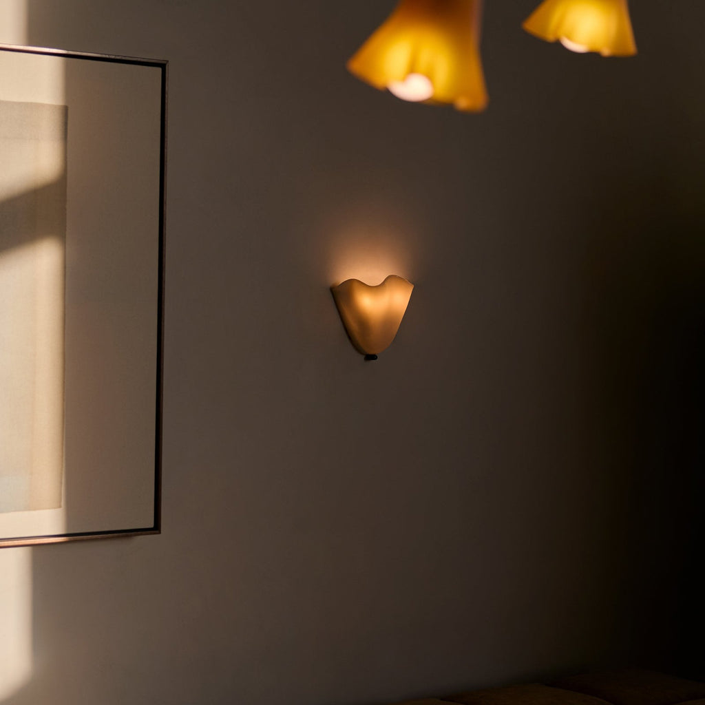 LuminaraShell | Elegant Vintage Stained Glass Wall Sconce Light 4