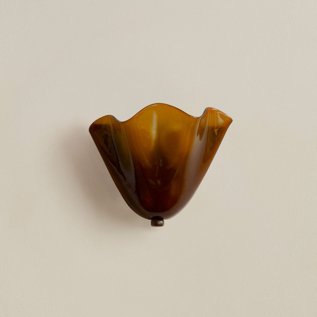 LuminaraShell | Elegant Vintage Stained Glass Wall Sconce Light 6