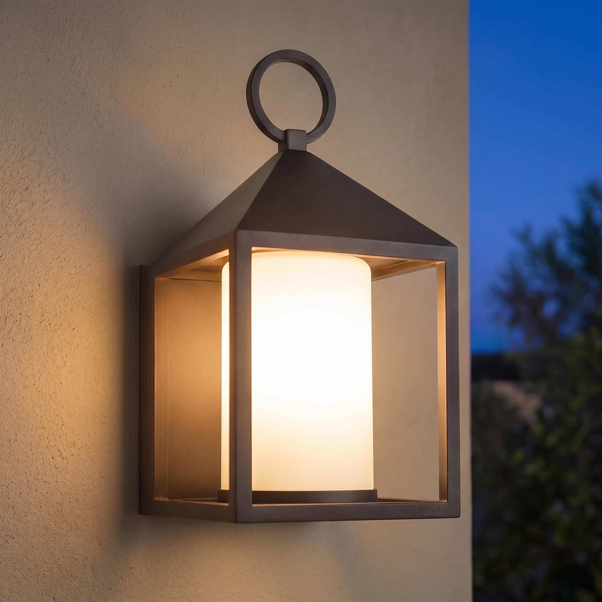 LuminaraStone | Elegant Modern Rustic Outdoor Wall Lantern Light 3