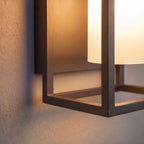 LuminaraStone | Elegant Modern Rustic Outdoor Wall Lantern Light 7