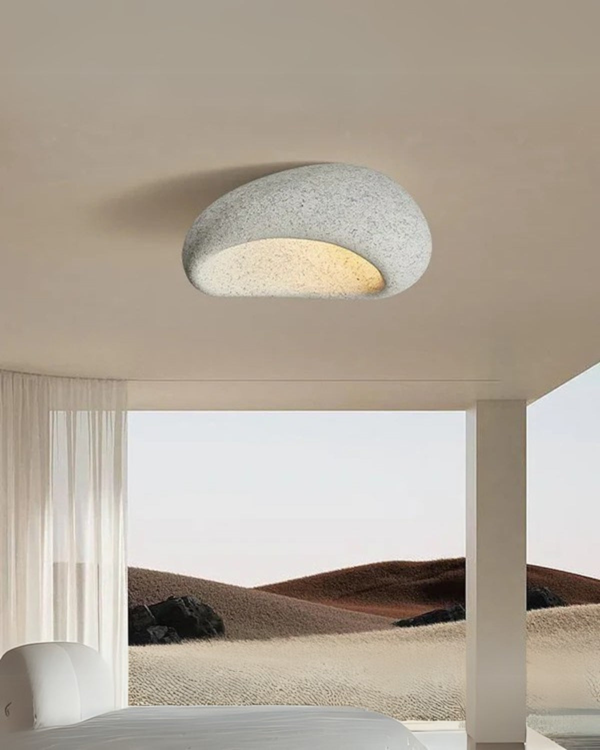 LuminaraStone | Serene Elegant Ceiling Light Fixture for Tranquil Interiors 3