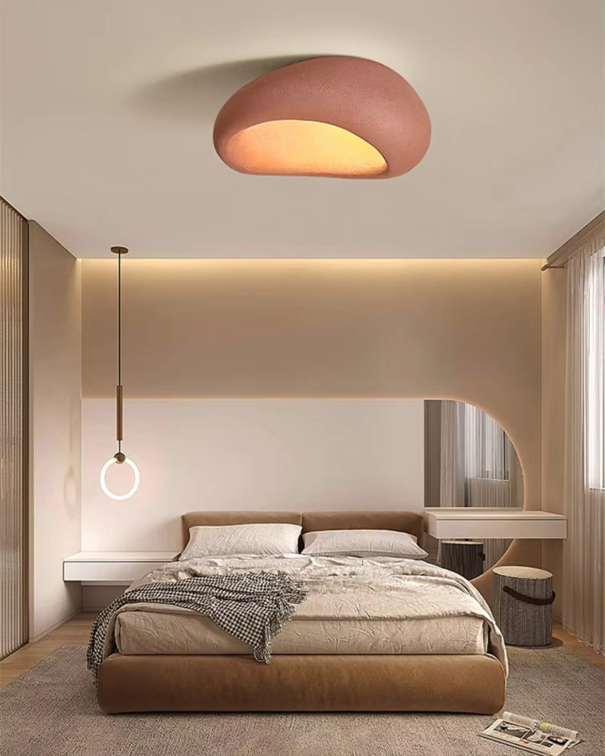 LuminaraStone | Serene Elegant Ceiling Light Fixture for Tranquil Interiors 6